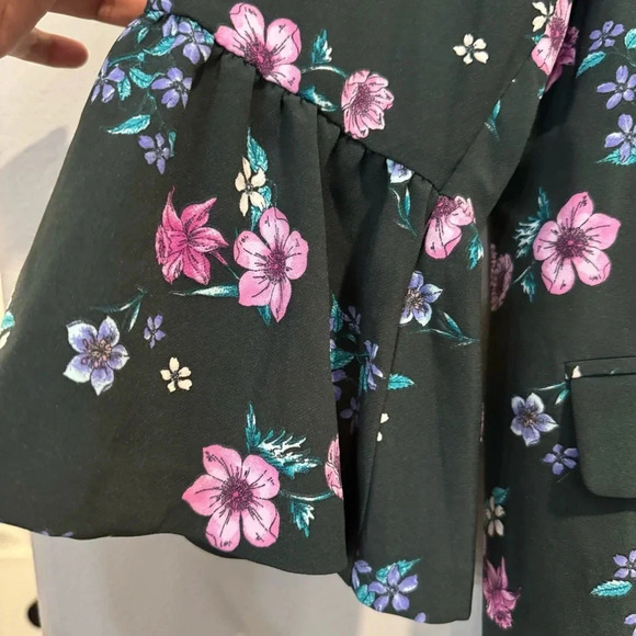 Lane Bryant The Bryant Blazer One Button Dark Cottagecore Floral Spring 20P - Picture 4 of 8